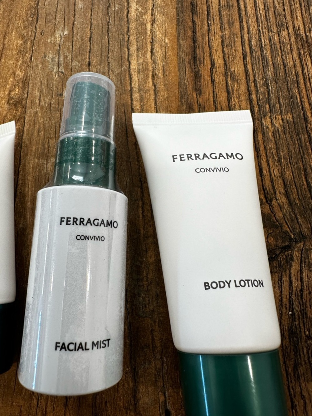 Salvatore Ferragamo Convivio Skincare Trio – White & Dark Green - Picture 3 of 6